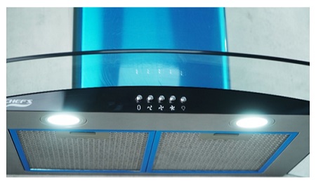bảng điều khiển của Máy hút mùi Chefs EH-R506E7G