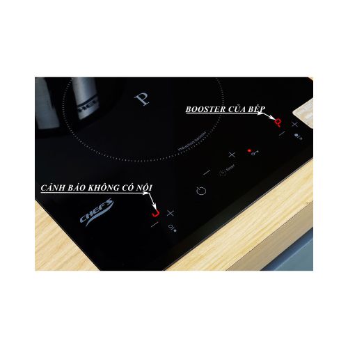 Cảnh báo không nồi ở bếp từ Chefs EH-DIH32A Cảnh báo không nồi ở bếp từ Chefs EH-DIH32A