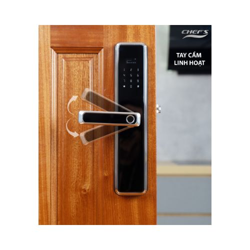 Tay câm linh hoạt khoá vân tay Chefs EH-A15SB Tay câm linh hoạt khoá vân tay Chefs EH-A15SB