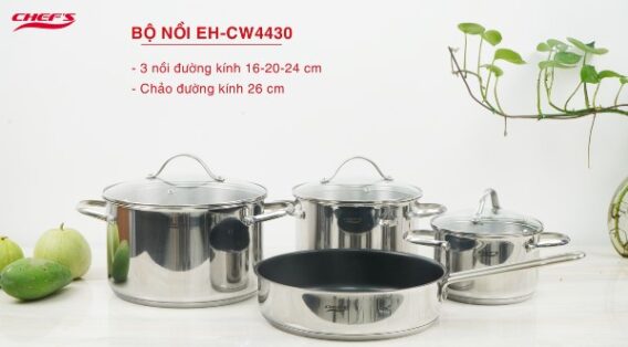 Bộ nồi từ 4 chiếc EH-CW4430