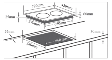 Ảnh lắp đặt bếp từ Chefs EH-DIH669