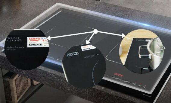 Thay mặt kính bếp từ Chefs 1 Các mặt kính của bếp từ Chefs