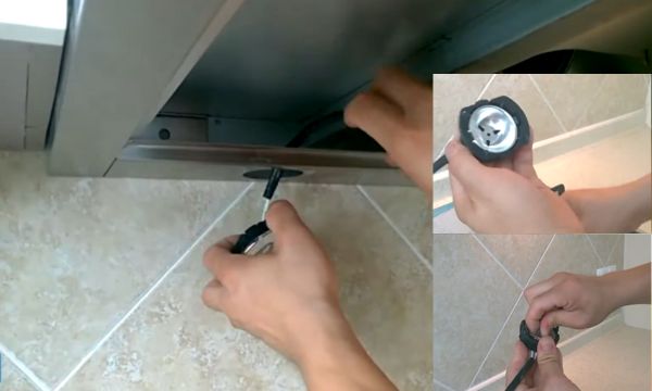 Thay bòng đèn máy hút mùi Chefs