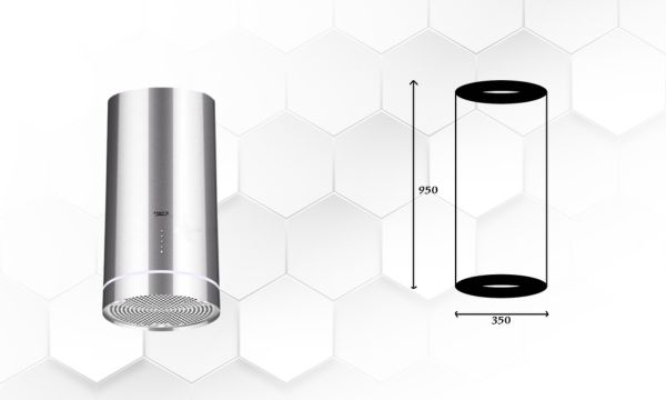 Kích thước máy hút mùi đảo Chefs