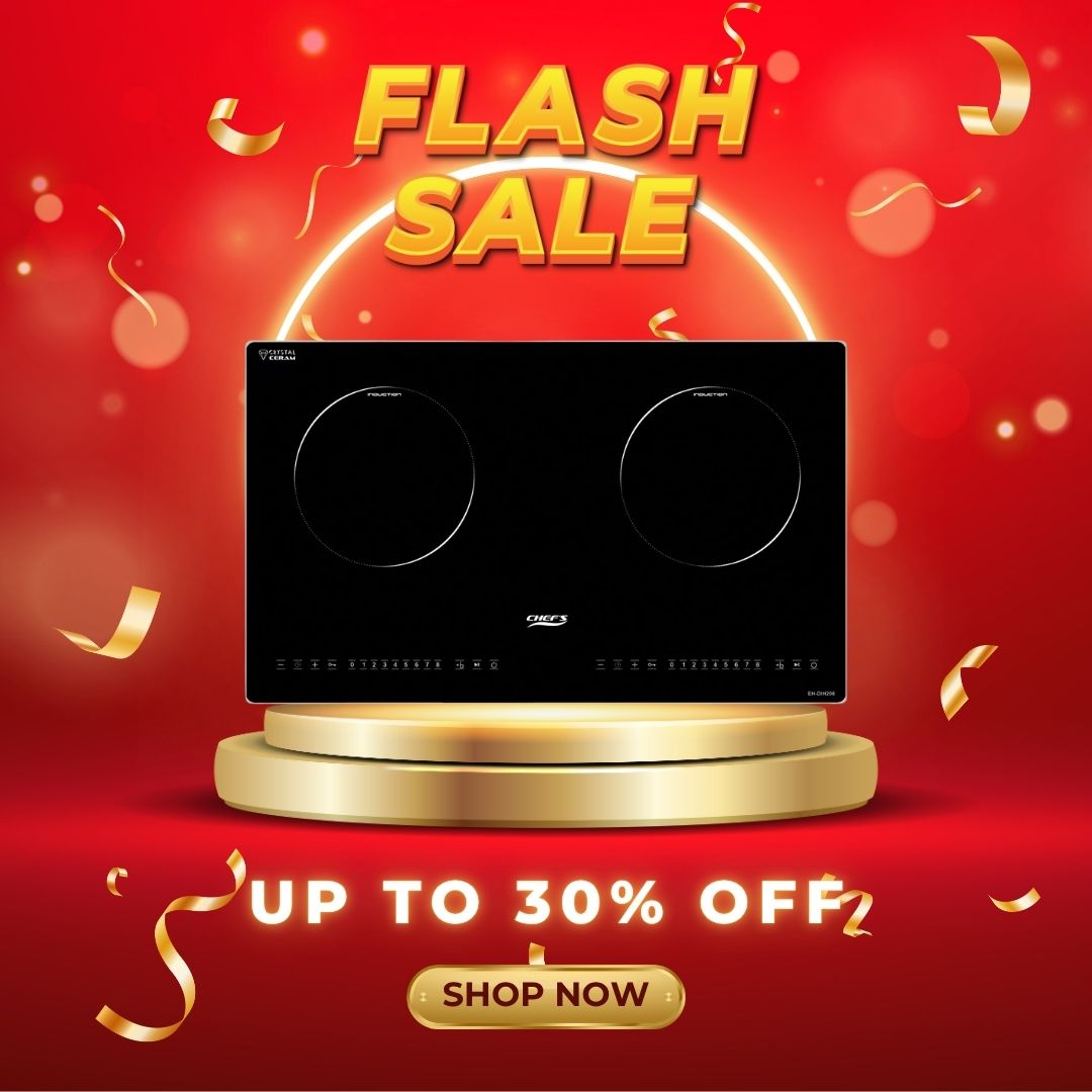 Sale Lớn Mùa Hè – Thiết Bị Bếp Chefs Ưu Đãi Tới 30%! 2 Bếp từ Chefs