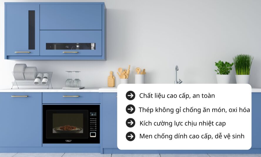 Chất liệu cao cấp, bền bỉ, dễ vệ sinh