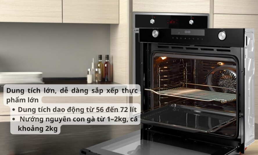 Dung tích lò nướng Chefs