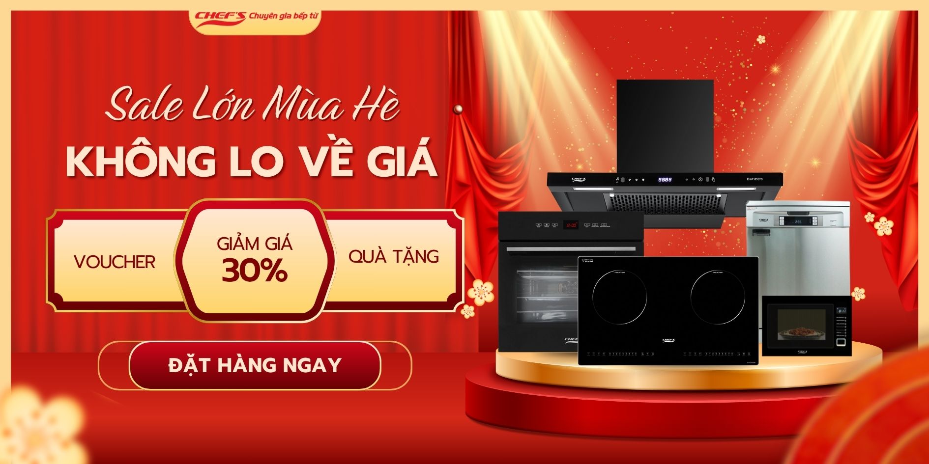 Sale Lớn Mùa Hè – Thiết Bị Bếp Chefs Ưu Đãi Tới 30%!