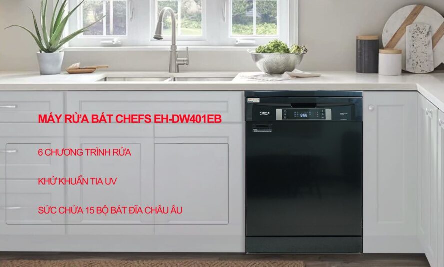 Máy rửa bát Chefs EH-DW401EB