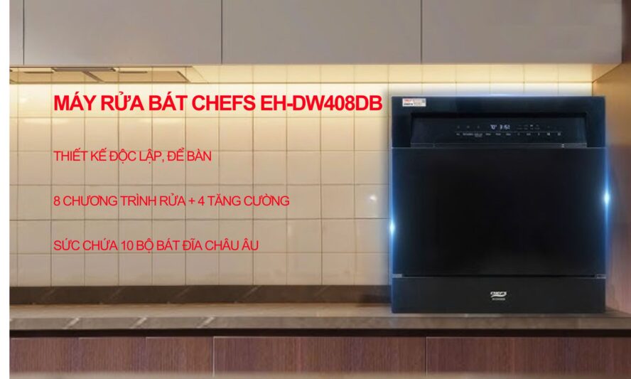 Máy rửa bát Chefs EH-DW408DB