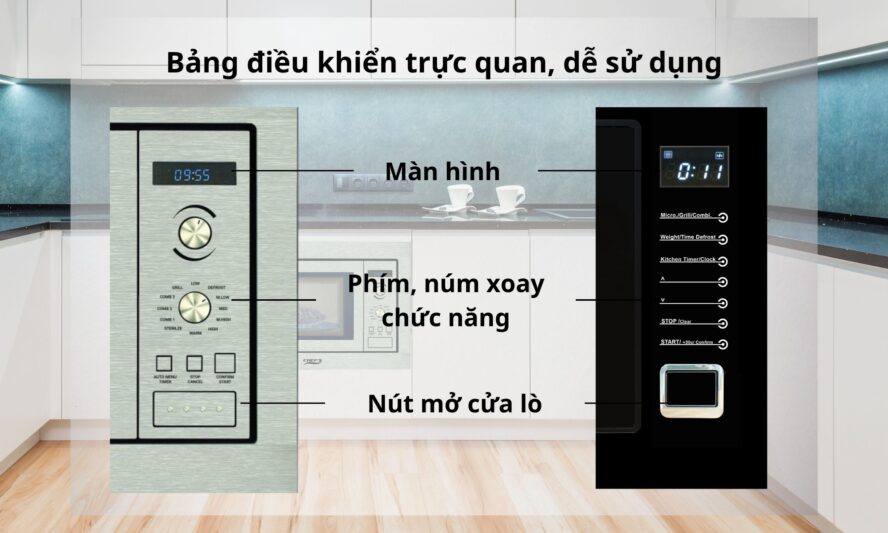Bảng điều khiển trực quan, dễ sử dụng