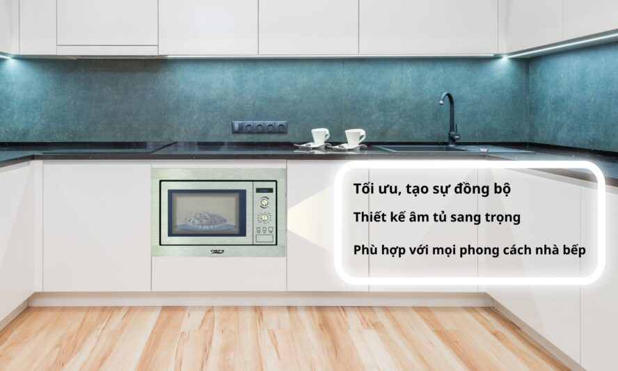 Thiết kế âm tủ sang trọng, tối ưu không gian bếp