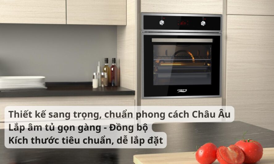 Thiết kế lắp âm lò nướng Chefs