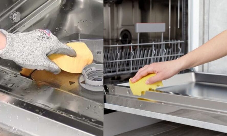 Cách vệ sinh máy rửa bát Chefs sạch sẽ, khử mùi hôi hiệu quả tại nhà 8 Vệ sinh khoang máy rửa bát Chefs