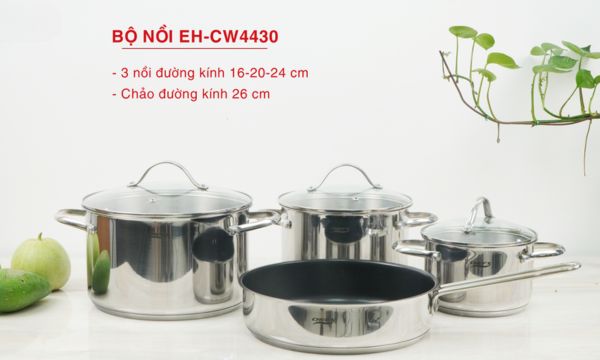 Bộ nồi từ 4 chiếc EH-CW4430