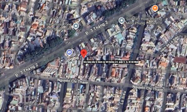 cửa hàng bếp từ Chefs tại 1411 Đường 3_2, quận 11, Tp. Hồ Chí Minh