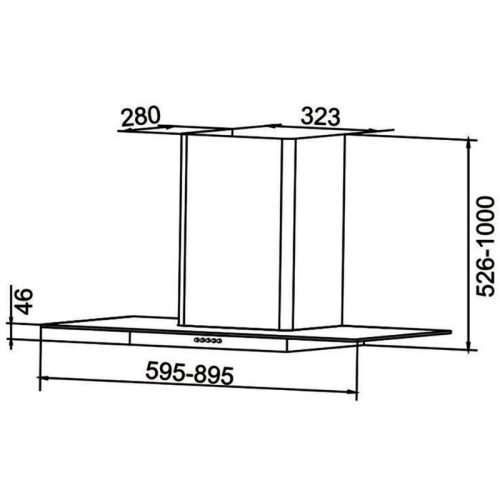 Kích thước Máy hút mùi Chefs EH-R611E6